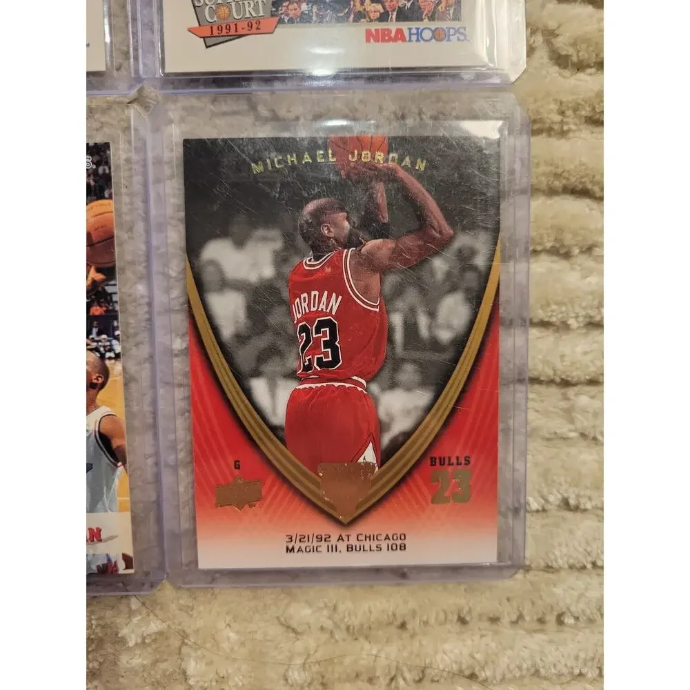 Michael Jordan Lot 9 Cards upper deck Chicago Bulls Basketball Cards